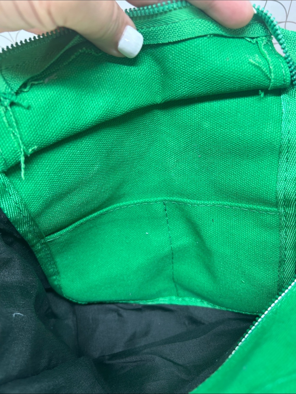 The Tote Bag Green Canvas Tote Bag with Interior Zip Pocket - Picture 5 of 5